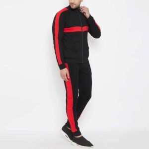Stylish men's tracksuit made from French Terry fabric, ideal for casual wear and comfort.