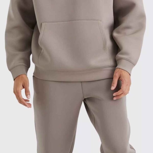 Soft and comfortable men's fleece tracksuit, perfect for custom designs and logos.