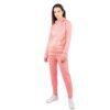 Customizable women's cotton fleece tracksuit, offering casual style and premium comfort.