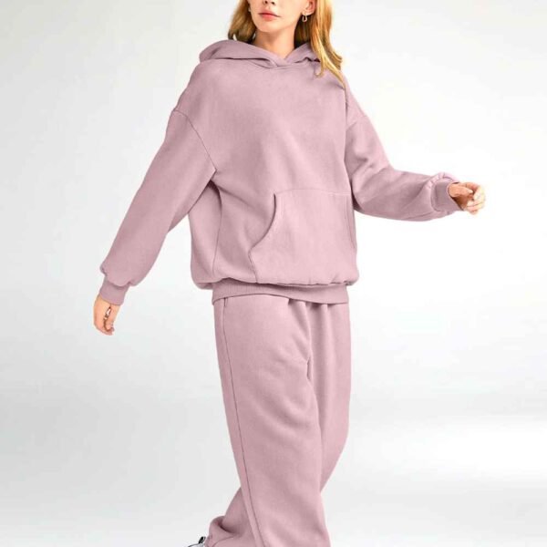 Custom women’s cotton fleece tracksuit, tailored for softness, style, and personalized design.
