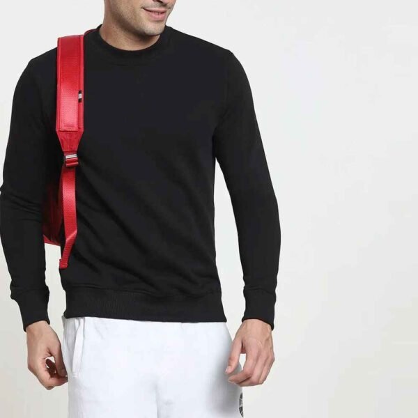 Lightweight and cozy men’s sweatshirt made from breathable French Terry fabric.