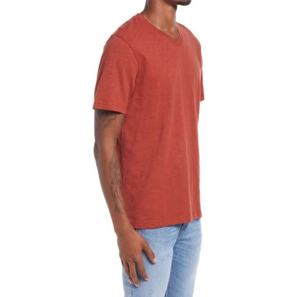 Men’s cotton blend T-shirt perfect for casual wear, offering a customizable surface for logos and slogans.