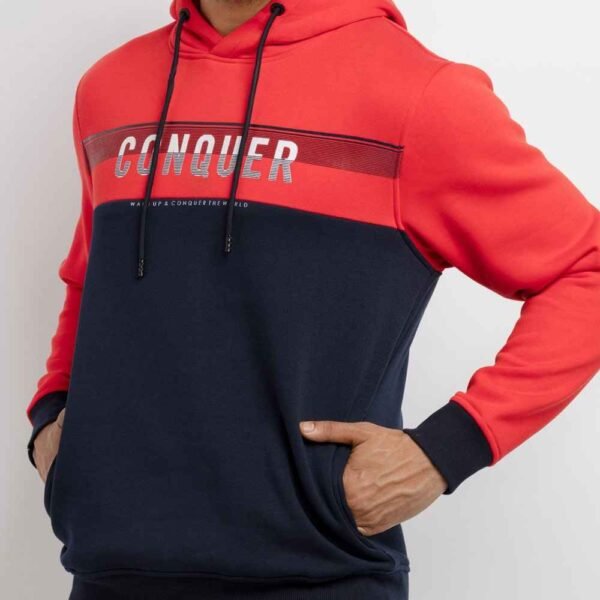 Stylish cotton fleece tracksuit for men, offering versatility and all-day wearability.