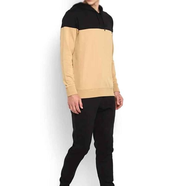 Men’s sleek tracksuit, made from soft cotton fleece, providing comfort and style.