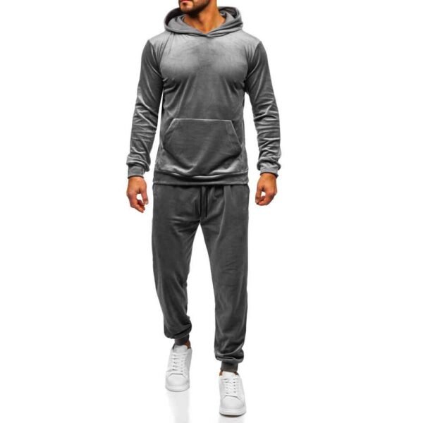 Cozy and stylish Terry fleece tracksuit for men, perfect for everyday wear.