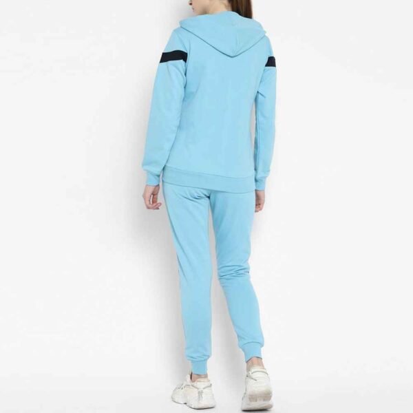 Customizable women's cotton fleece tracksuit, designed for all-day comfort and casual style.