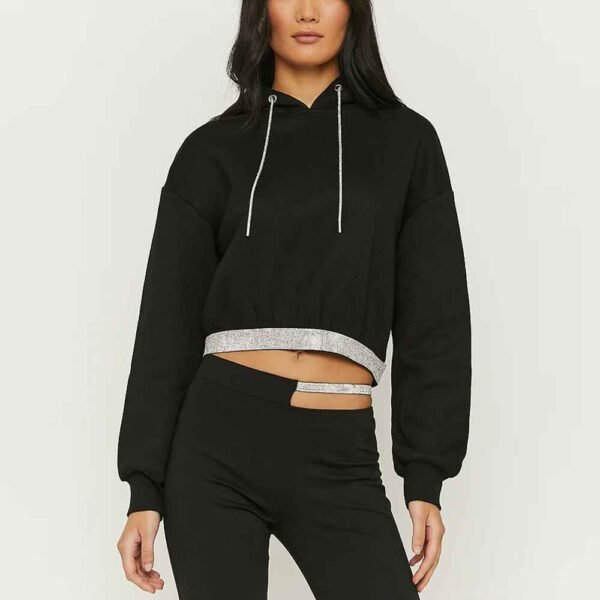 Custom women's Terry fleece tracksuit designed for all-day comfort and a flattering fit.