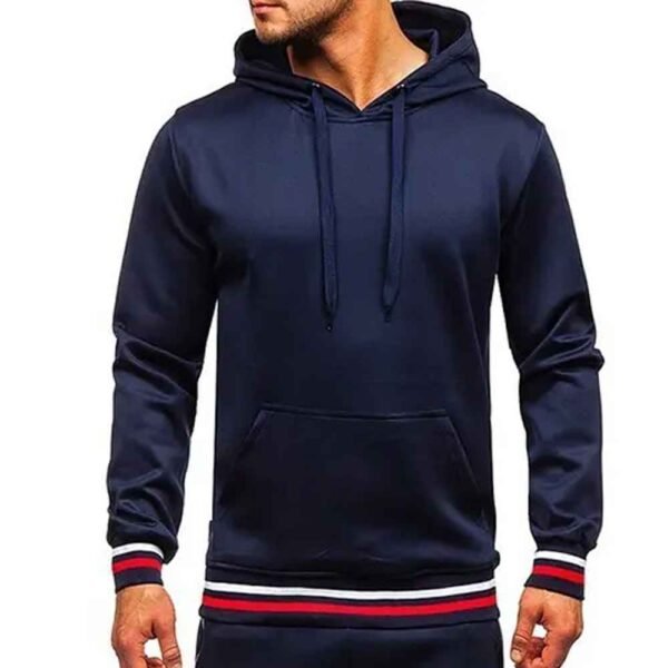 Detailed image of the men’s tracksuit with a comfortable fit and stylish design elements.