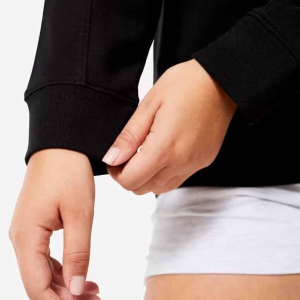 Women's Fleece Sweatshirt made from a premium polyester/cotton blend, perfect for customization.