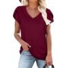 Branded women’s t-shirt in blended fabric, shown for retail presentation.