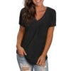 Zoomed-in image of fabric and stitching from EspectOne’s custom women’s tee.