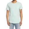 Custom-made casual t-shirts for men, using a soft cotton polyester blend, available for bulk purchase.