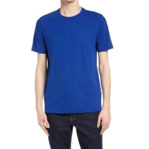 Custom Men’s Jersey Tee – Soft and breathable cotton/viscose blend for relaxed wear.