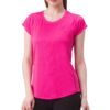 Stylish women’s t-shirt in soft cotton-polyester blend, ideal for casual wear.