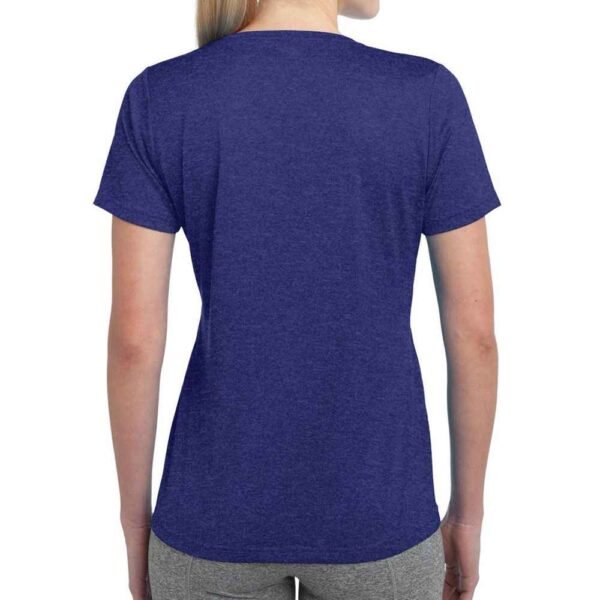 Minimal women’s T-shirt in cotton-spandex, featuring a flattering shape