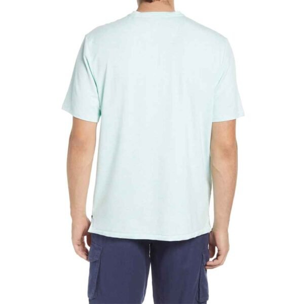 Customizable men’s t-shirt, offering a blend of style and comfort for branding.