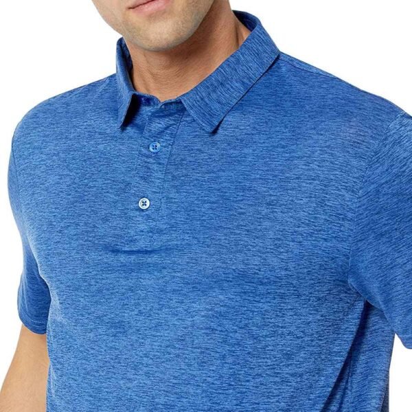 Detailed shot of the men’s stretch fit T-Shirt, emphasizing its premium fabric and perfect fit.