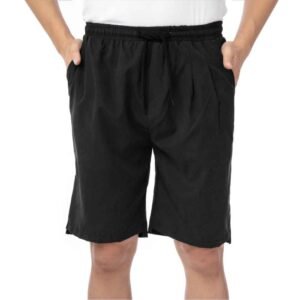 Soft cotton/poly blend men's French terry sweat shorts, perfect for daily wear and customization.
