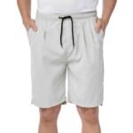 Comfortable men french terry shorts, cotton/poly blend, customizable and perfect for daily use