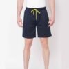 Gray jersey sweatshorts for men with drawstring waistband, displayed front-facing.