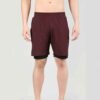 Soft cotton men’s sweatshorts laid flat to highlight fabric texture and design details.