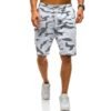 Men's soft French terry sweat shorts, cotton/poly blend, ideal for daily wear and customization.