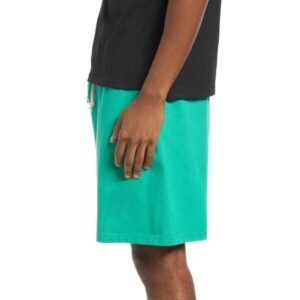 Men's French terry sweat shorts made from a soft cotton/poly blend, perfect for casual comfort.