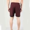 Men’s casual cotton shorts in light gray, front-facing gallery image highlighting overall design.