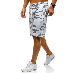 Men's French terry sweat shorts, crafted from a cozy cotton/poly blend, ideal for everyday lounging.