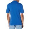 Relaxed fit pique cotton polo shirt on male model, designed for comfort and casual use.