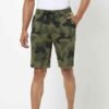 Angled view of French Terry cotton shorts, emphasizing natural drape and everyday versatility.