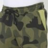 Close-up of custom men’s French Terry shorts, showing drawstring waist and premium cotton finish.