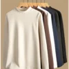 High Quality Custom 100% Cotton T-Shirt Full Sleeve - Light Weight jersey Fabric,for Men - Image 6