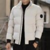 EspectOne men’s shiny down puffer jacket – premium custom winter coat designed for warmth and modern style.