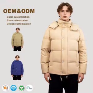 EspectOne Designer Men’s Down Jacket – Warm Waterproof Custom Bubble Jacket for Winterwear Brands