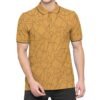 Image of men’s polo shirt featuring soft pique fabric and customizable buttons.