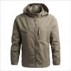 Custom Unisex Zip Bomber Hoodie – Black Windbreaker Jacket - Image 2