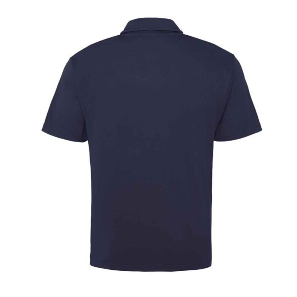 Soft organic cotton polo shirt shown from the front with visible texture.