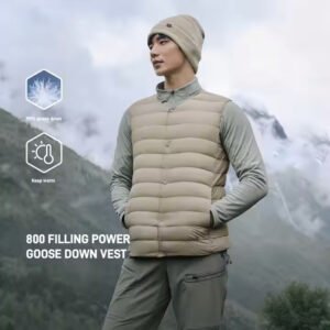 EspectOne Lightweight Men’s 800FP Down Vest for Winterwear and Outdoor Collections