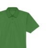 Classic cotton polo shirt back view on hanger, showing relaxed silhouette.
