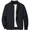 Custom Logo Men Lightweight Bomber Jacket – Zip Up - Image 1