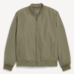Custom Logo Water-Resistant Bomber Jacket – Zip-Up Style