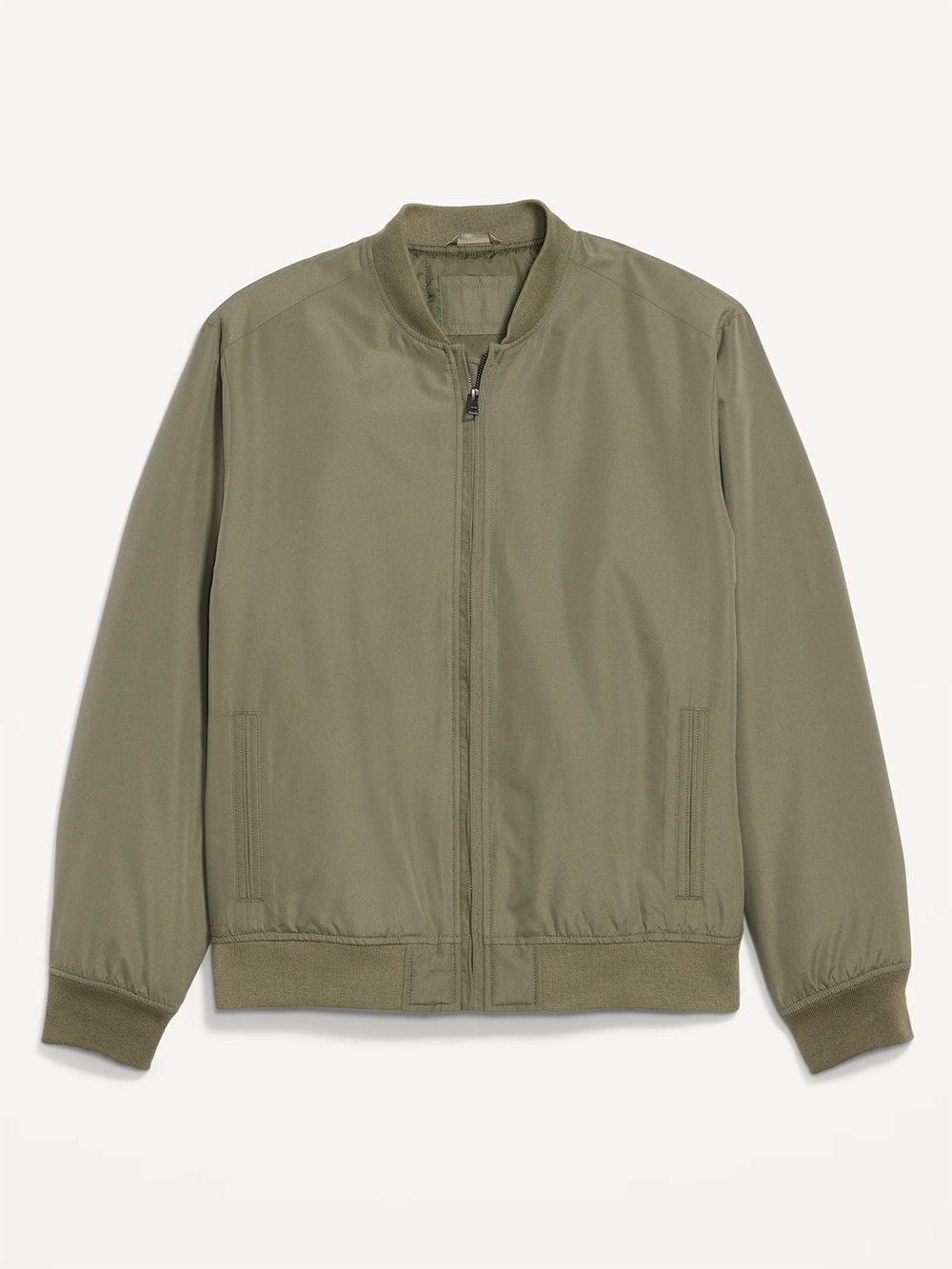 Custom Logo Water-Resistant Bomber Jacket – Zip-Up Style