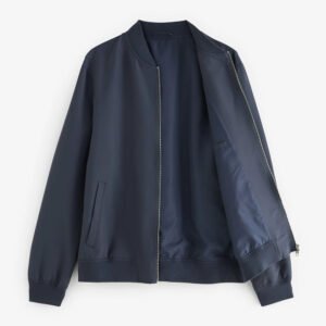 Custom Blue Bomber Jacket – Lightweight Water-Repellent