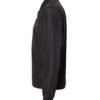 Side angle view of lightweight bomber jacket with 5-pocket design for casual or teamwear.