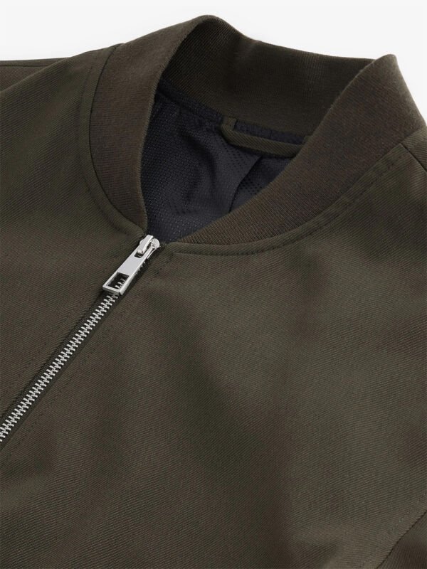 Men’s Lightweight Custom Bomber Jacket – Ribbed Zip Style