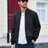 Custom Logo Men Lightweight Bomber Jacket – Zip Up - Image 4