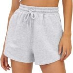 Casual Women Cotton/Polyester Sweatshort in Fleece Regular Fit & No draw String