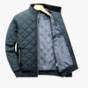 Customized Men Nylon Bomber Jacket – Box Quilted Style - Image 1