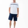 Tennis Sport Tournament customizable Classic 2 chest Stripe Crew Neck T-Shirt Polyester for Club Men - Image 3